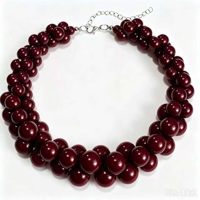Acrylic Multi-Layered Beaded Necklace