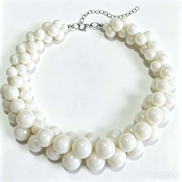 Acrylic Multi-Layered Beaded Necklace