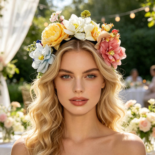 New Style Headbands Fashionable Artificial Flower Exquisite Headwear