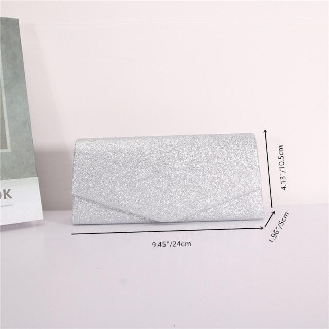 Ladies shiny evening bag envelope bag party dress bag