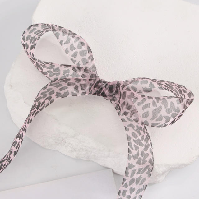 2.5cm /4cm Widened Shoelaces Leopard Print Pattern Ribbon Lace Shoelaces