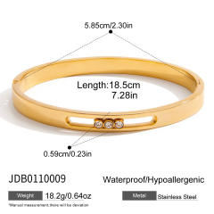 Elegant T bar pendant diamond stainless steel necklace earrings bracelet set