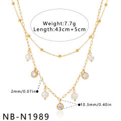 Flower Sun Pattern Stainless Steel necklace Enamel Necklace for Women