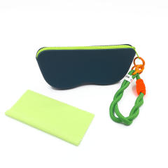 Popular Glasses Storage Bag Dopamine Silicone Glasses Bag with Lanyard