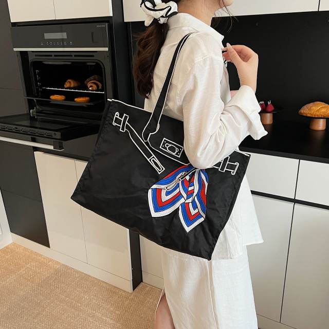 Japanese-Style Handbag Women's Shoulder Bag Tote Bag Large Capacity Shopping Bag Kelly Bag