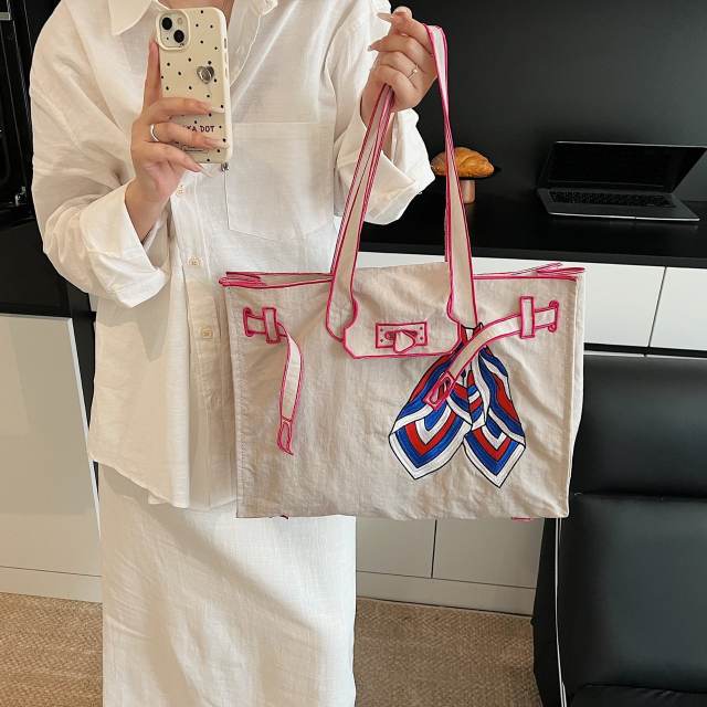 Japanese-Style Handbag Women's Shoulder Bag Tote Bag Large Capacity Shopping Bag Kelly Bag
