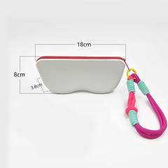Popular Glasses Storage Bag Dopamine Silicone Glasses Bag with Lanyard