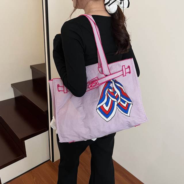 Japanese-Style Handbag Women's Shoulder Bag Tote Bag Large Capacity Shopping Bag Kelly Bag