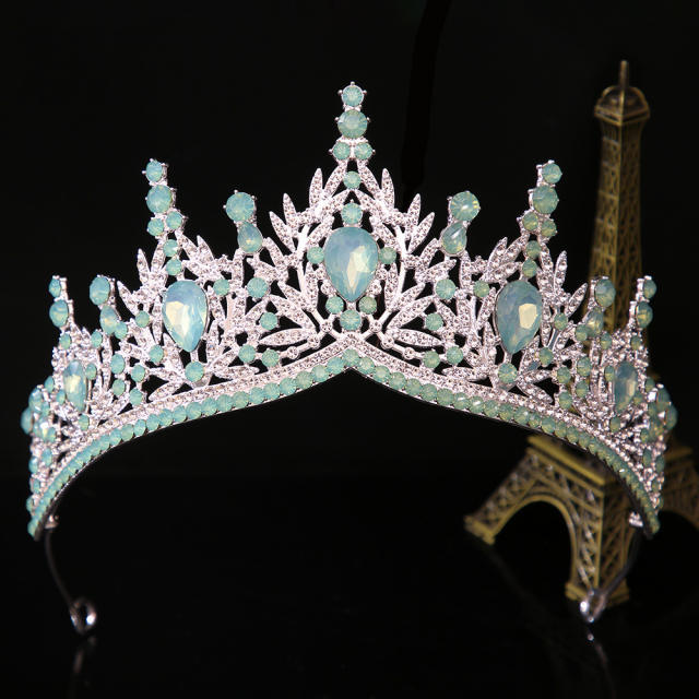 Bridal headwear wedding dress birthday party crown alloy rhinestone hair accessory