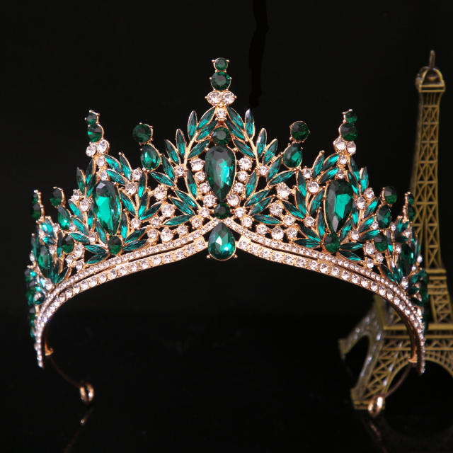 Korean-Style Bridal Crown Party Birthday Dress Crown Alloy Rhinestone Headpiece