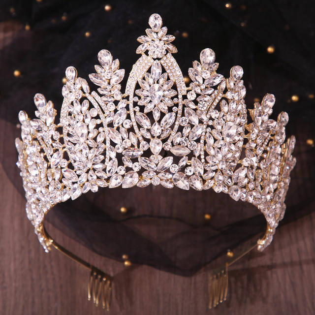 Bridal crowns full-diamond crowns photo studio hair accessories