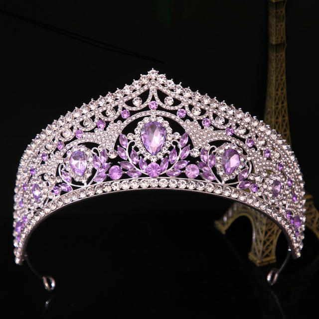 Korean-Style Bridal Crown Party Birthday Dress Crown Alloy Rhinestone Headpiece
