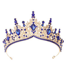 Bridal headwear wedding dress birthday party crown alloy rhinestone hair accessory