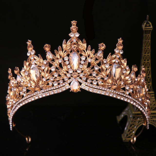 Korean-Style Bridal Crown Party Birthday Dress Crown Alloy Rhinestone Headpiece
