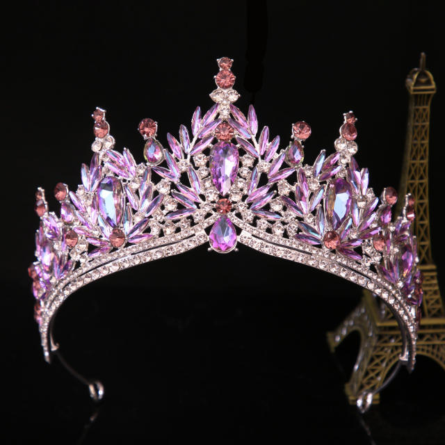 Korean-Style Bridal Crown Party Birthday Dress Crown Alloy Rhinestone Headpiece