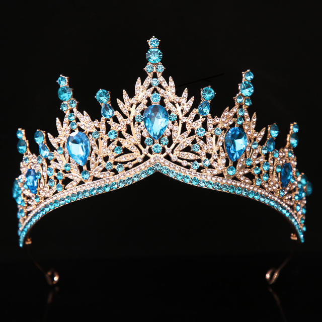 Bridal headwear wedding dress birthday party crown alloy rhinestone hair accessory