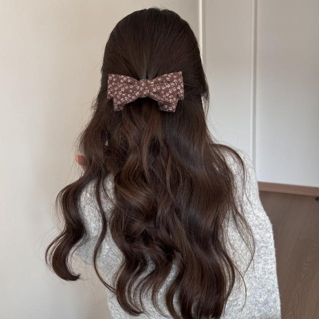 Korean style vintage floral hair clips banana hair clips