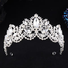Bridal Crown Baroque Marquise Rhinestone Queen Crown