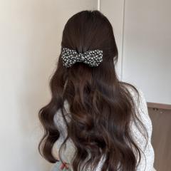 Korean style vintage floral hair clips banana hair clips