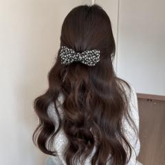 Korean style vintage floral hair clips banana hair clips