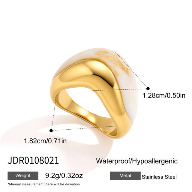 18KG resin mix stainless steel finger rings