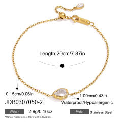 Original Adjustable Stainless Steel Bracelet geometric crystal bracelet