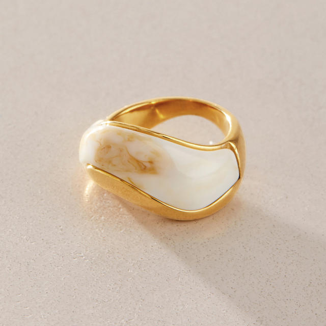 18KG resin mix stainless steel finger rings
