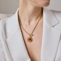 Autumn/Winter stainless Steel Necklace earrings set
