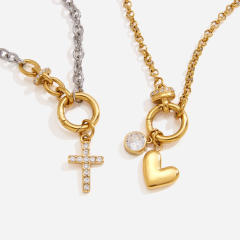 DIY functional detachable stainless steel necklace