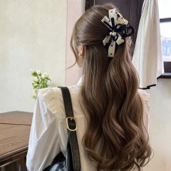 Korean fashion stereo polka dots bow hair claw clips for women