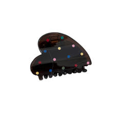 Black and white polka dot hair clip elegant girls hair claw clips collection