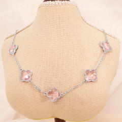 Lucky Four-Leaf Five-Flower Necklace stainless Steel Necklace