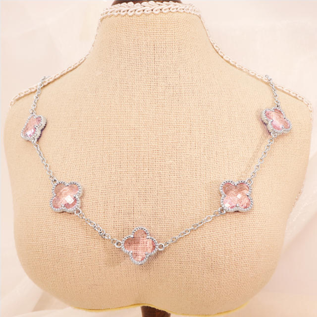 Lucky Four-Leaf Five-Flower Necklace stainless Steel Necklace