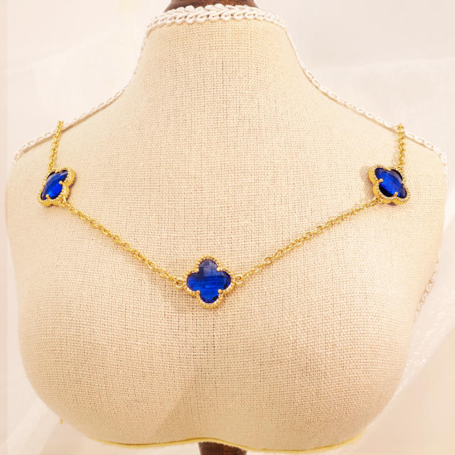 Lucky Four-Leaf Five-Flower Necklace stainless Steel Necklace