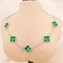 Lucky Four-Leaf Five-Flower Necklace stainless Steel Necklace