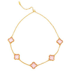 Lucky Four-Leaf Five-Flower Necklace stainless Steel Necklace