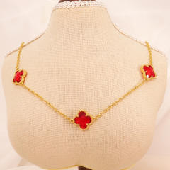3 flower gold red