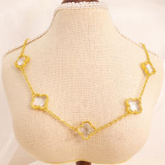 Lucky Four-Leaf Five-Flower Necklace stainless Steel Necklace