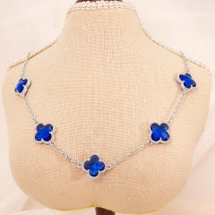 5 flower Silver blue