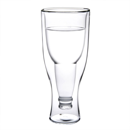 Double wall glass cups