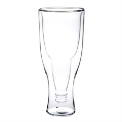 Double wall glass cups