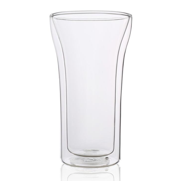Double wall glass cups