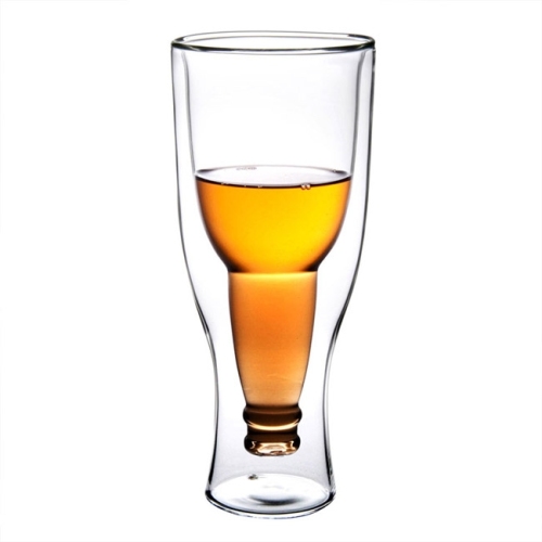 Double wall glass cups
