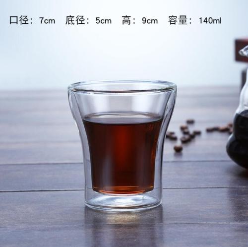 Double wall glass cups