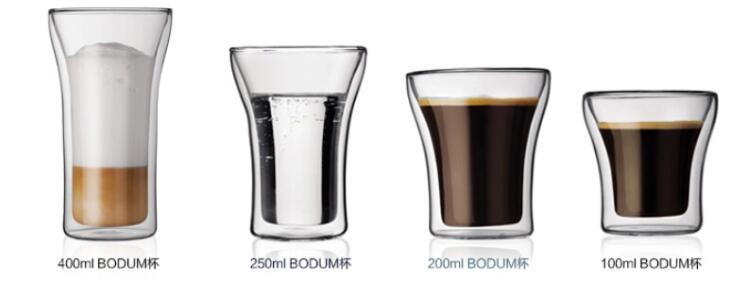 Double wall glass cups