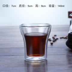 Double wall glass cups