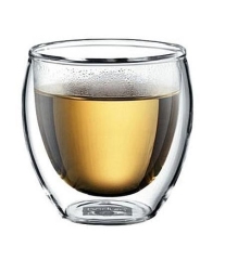 Double wall glass cups
