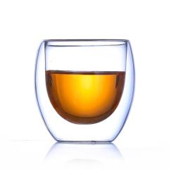 Double wall glass cups