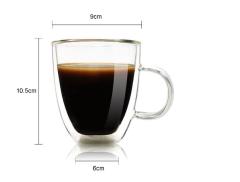 Double wall glass cups