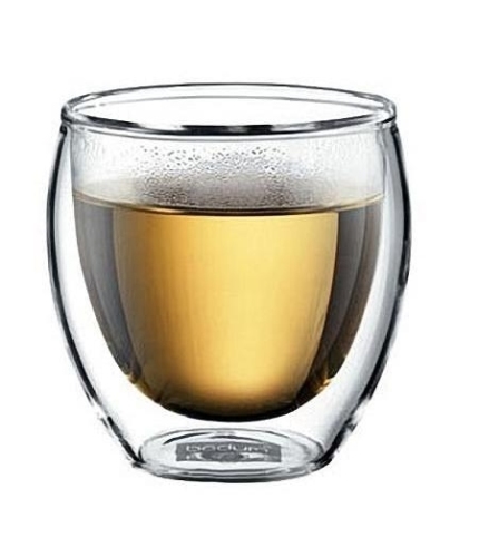 Double wall glass cups